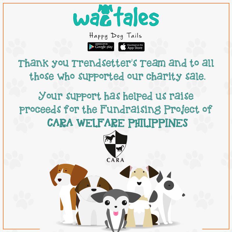 November 2017 - CARA Fundraising Donations Wagtales - CARA Welfare Philippines - AdoptDontShop