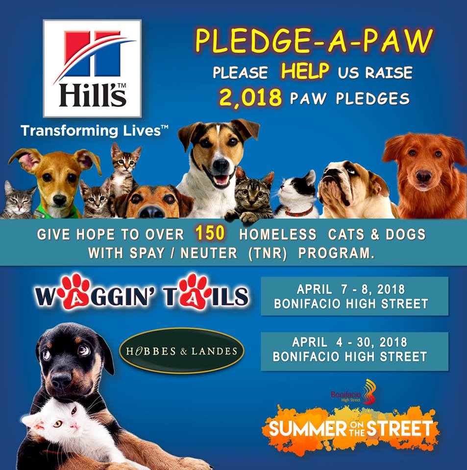 Waggin Tails 2018 pledge a paw