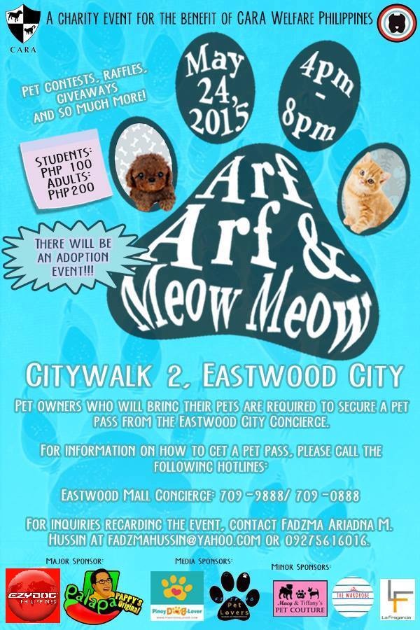 Arf arf & meow meow pet event