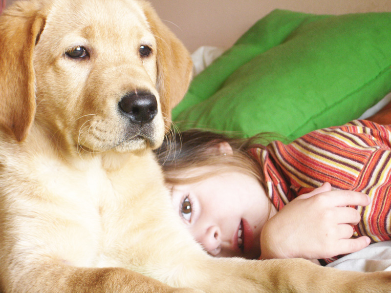 Girl and her Dog